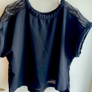 Black Banana Republic short sleeved shirt, with netted back